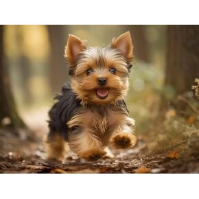 Eatukyic Diamond Art Painting كامل الجولة الحفر التطريز Kit Yorkshire Terrier Mosaic Cross Stitch Diamond Dots الطلاء من أحجار الراين لديكور جدار الهدية 12x16inch