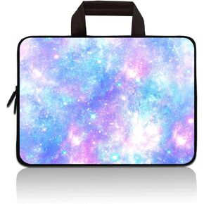 11" 11.6" 12" 12.1" 12.5 Inch Laptop Carrying Bag Case Notebook Ultrabook Bag Tablet Cover Neoprene Sleeve Briefcase Bag Compatible with Samsung Google Acer HP DELL Asus(Blue Galaxy)