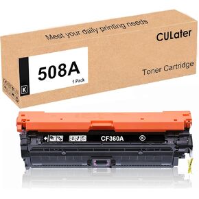 Culater 508A استبدال خرطوشة الحبر المعاد تصنيعها لـ CF360A CF361A CF362A CF363A خراطيش الحبر لـ HP Color Enterprise M552 M553 M577 E55040 E57540 الطابعة (4 حزمة)