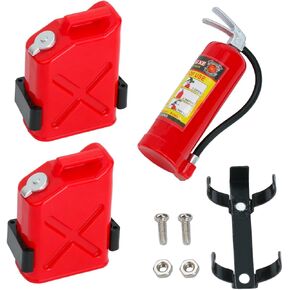 RC Scale Decoration Mini Fuel Tank & Fire Extinguisher for Traxxas TRX4 Axial SCX10 Redcat Gen7 1/10 Crawle
