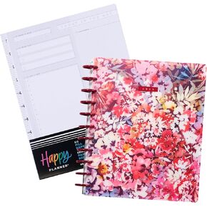 Happy Planner Serene Garden Disc-Bound 12-Month Planner, Jan.–Dec. 2025 Daily, Weekly, and Monthly Planner, Big Size and Comes With 100 Sheet Refill Paper