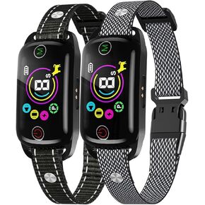 2024New Dog Bark Collar, Coolait Bark Collar for Large Medium Dogs,Rechargeable Anti Bark Collars Smart Shock Barking Collar with 8 Adjustable Sensitivity & 4 Stopping Barking Training Modes 2 Pack