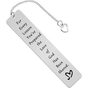 Bookmark Gifts for Sunday School Teacher Bible Teacher Appreciation Gift Religious Teacher Gift Christian Gift for Teacher End of Year Christmas Birthday Thank You Gift for Teacher