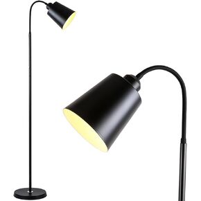 Floor Lamps for Living Room, Gooseneck Standing Lamp, Sturdy Weighted Base Reading Lamp for Bedroom, Office, Study Room