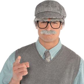 Grandpa Cos Tume Kit - Child Standard ، Multicolor - 3 PCS.