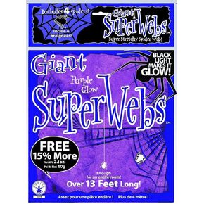 Rubies Large Purple Spider Web with Spiders