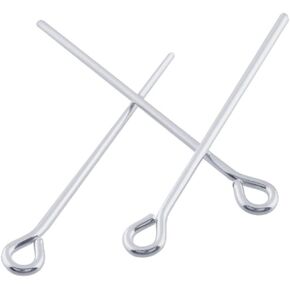 50pcs Adabele sterling sterling eyepins eyepins pin 50mm (2 بوصة) hypoallergenic لصنع المجوهرات الحرفية DIY (سلك 0.6 مم/22) SS413-50