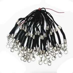 50 pcs Lariat Lanyard mobile straps lobster clasp claw Hang Rope keychain bag Charm accessorie ID holder Connector Fastener Findings (Mix color) in Kuwait