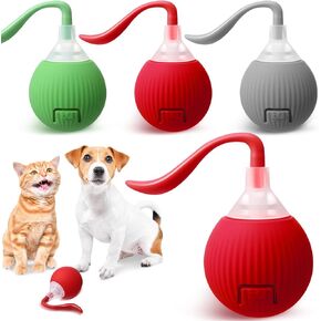 4 Pcs 2025 New Interactive Cats Rolling Ball Rechargeable Smart Interactive Dog Electric Active Rolling Ball Pets Automatic Moving Game for Indoor Cats