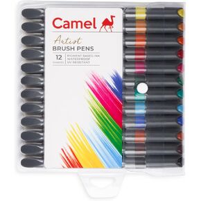 Camlin Artist Brush Pen Set - Pack of 12 (White)