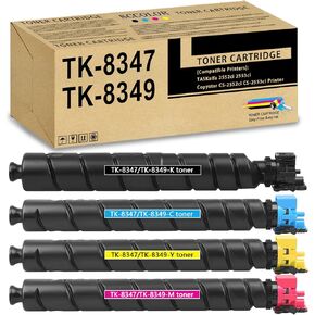 TK8347 TK-8347 TK8349 TK-8349 خرطوشة الحبر عالية السعة 4PACK توافق TK8347K TK-8347K TK-8347C TK-8347M TK-8347Y بديل لـ KYOCERA