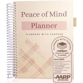 End of Life Planner - Guided Final Arrangements When I'm Gone Workbook Organizer Notebook for Beneficiary Info, Will Preparation, Last Wishes, Funeral Planning - Peace of Mind B5