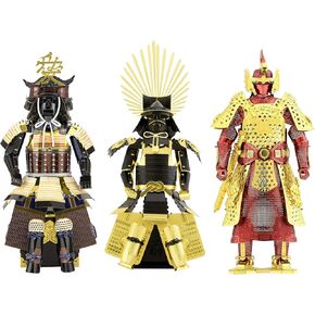 سحر الأرض المعدنية مجموعة الدروع 3D مجموعة الدروع من 3 - Samurai Naoe Kanetsugu - Toyotomi اليابانية - الصينية مينغ