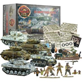 قامت Wargames بتسليم Achtung Panzer Us Army Tank Force- 1/56 المنمنمات المقياس ، والدبابات التكتيكية ، والمزارع الواقعية ، والبطاقات ، والعلامات ، والرموز- طرازات النموذج البلاستيكي من قبل Warlord Games
