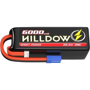6S Lipo Battery 6000mAh 22.2V 120C مع بطارية EC5 Softcase RC لـ RC Quadcopter Truck Boat Poit Airplane AUV بدون طيار FPV