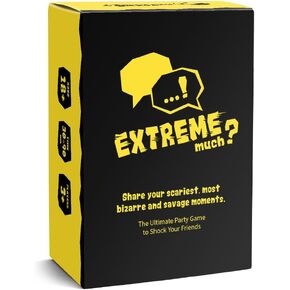 Extreme Much? - Fun Conversation Cards for Friends and Family - Daring Conversation Starter Cards Game with 108 Question Cards - Ladies Night Games, Party and Road Trip Games for Adults (3+ Players)