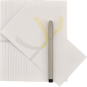 Funeral Japanese Envelopes - 12pcs (Kodenhukuro Koden) - Japanese Money Envelopes for Cash Gifts - Paper, Rectangular, Tuck Flap Closure