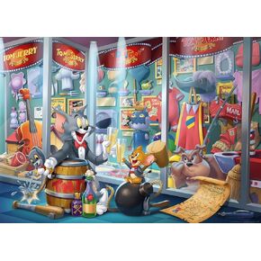 Ravensburger Tom & Jerry: Hall of Fame 1000 قطعة Jigsaw Puzzle لجميع الأعمار | تقنية Softclick الفريدة | صور نابضة بالحياة | المواد المعتمدة الصديقة للبيئة
