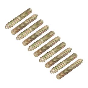 METALLIXITY Double Ended Screws (M8x40mm) 20pcs, Hanger Bolts Self-Tapping Double Sided Screws - for Home Repairs
