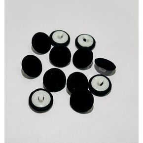 Bridal Blouse Satin Round Buttons with Shank 15Pcs (Orange)