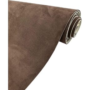 Teemall Dark Brown Suede Headbaner مع دعم الرغوة تدعم السقف من تنجيد العنوان الرئيسي دعامة الرغوة الحرفية لاستبدال/إصلاح السيارة (60 "× 96")