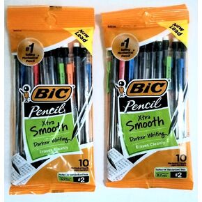 قلم رصاص ميكانيكي ناعم BIC XTRA ، 0.7 ملم ، براميل صافية ، 20 دورة