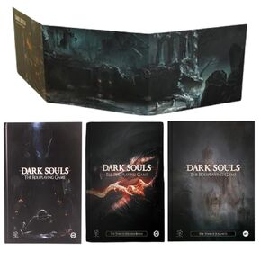ألعاب Steamforged Games Dark Souls RPG Book: Book Core ، The Tome of Strange Consings ، The Tome of Bearneys ، و GM Screen (4 عناصر)
