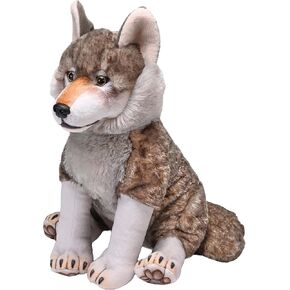 مجموعة Wild Republic Artist ، الذئب ، هدية للأطفال ، 15 بوصة ، لعبة أفخم ، تعبئة زجاجات المياه المعاد تدويرها نسج