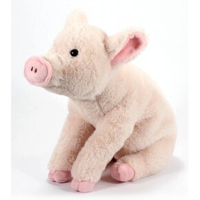 Petting Zoo Pig محشوة بالحيوان ، هدايا للأطفال ، حيوانات المزرعة البرية ، لعبة الخنزير الفخمة 12 بوصة
