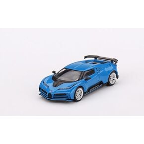 النطاق الحقيقي المنمنمات نموذج سيارة متوافقة مع Bugatti Centodieci Blu Bugatti Limited Edition 1/64 Diecast Model Car Mgt00586 ، Blue