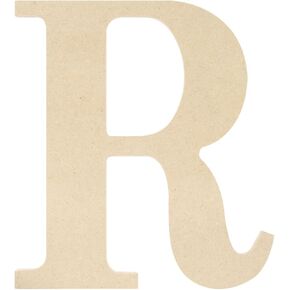 MPI MDF Classic Font Wood Letters وأرقام ، 9.5 بوصة ، رسالة R