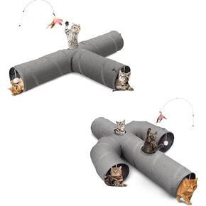 Ownpets 3 Way Cat Tunnel و Cactus Shape Cat Tunnel