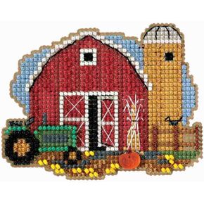 Mill Hill Harvest Barn Beaded Counted Cross Stitch Ornament Kit 2018 Autumn Harvest MH181821