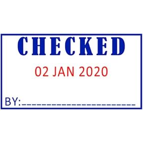 Office Dater Self Inking New Rubber Stamp, Official Checked Word Dater Stamp,Style Name-S260