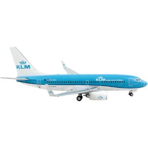 Geminijets Boeing 737-700 طائرة تجارية KLM Royal Dutch Airlines Blue and White 1/400 Diecast Model Airplane