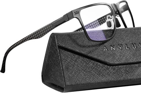 ANYLUV Reading Glasses Men Blue Light Blocking Reading Glasses for Men Carbon Fiber Computer Blocker 2.25 Magnification in Kuwait