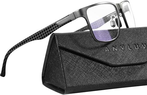 ANYLUV Reading Glasses Men Blue Light Blocking Reading Glasses for Men Carbon Fiber Computer Blocker 2.25 Magnification in Kuwait