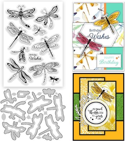ORIGACH Farm Animals Clear Stamps and Cutting Dies for Card Making with Cow Sheep Pig Rabbits Rooster Transparent Stamps and Die Set for DIY Crafting Scrapbooking Photo Album Journaling Decoration in Kuwait