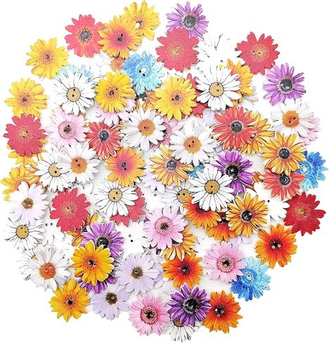 100Pcs Butterfly Buttons Wooden Butterfly Buttons for Crafts Bulk Butterfly Craft Buttons for Sewing DIY Crafts in Saudi Arabia