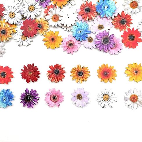 100Pcs Butterfly Buttons Wooden Butterfly Buttons for Crafts Bulk Butterfly Craft Buttons for Sewing DIY Crafts in Saudi Arabia