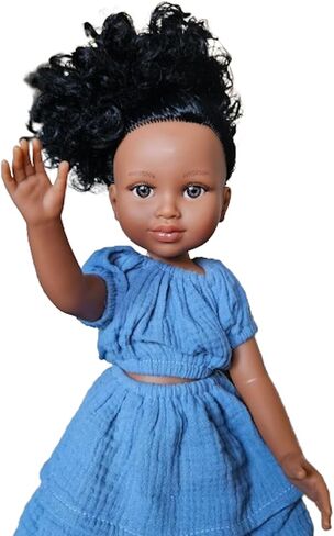 MARULADOLLS - 18 inch Muneca Latina para Ninas - Hispanic Doll - Realistic tan Skin Girl with Brown Curly Hair - Easter or Birthday Gift for 3 to 12 Year Old Girl. Bautismo Primera comunión in Saudi Arabia