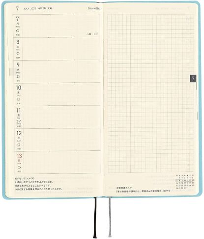 Hobonichi Techo 2025 Weeks [Japanese/Tall and Slim Size/April Start/Planner] Smooth: Mustard in Saudi Arabia