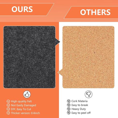 8 Packs Hexagon Felt Pin Board, 12" Bulletin Board with 30 Push Pins, Felt Board for Home Kitchen Office Decor, Self-Adhesive Corkboard Tiles for Walls School Message Photos Memos-Colorful in Saudi Arabia