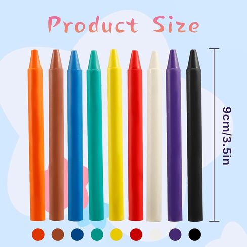 Jeffbaubl 270 Pcs Bulk Crayons,9 Colors Bulk Unwrapped Crayons,Bulk Crayons Color Crayons Bulk,Crayons Party Favors,Bulk Crayons for Family Office Restaurants Party Craft Supplies in Kuwait
