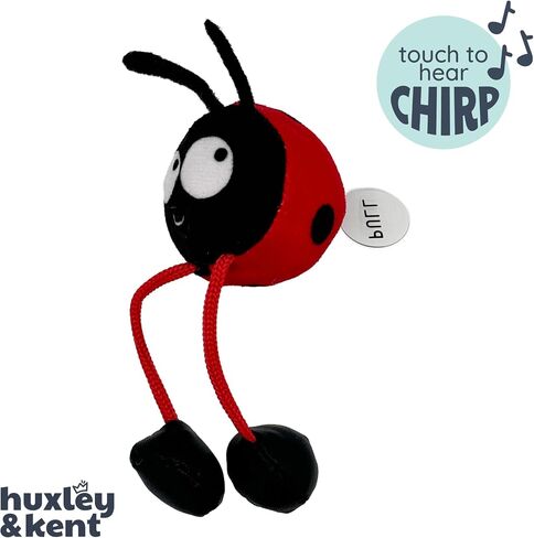 Huxley & Kent Chirpy Plush Cat Toy - Holiday Interactive Catnip Toy with Touch Activated Sounds - Soft with Crinkle & Catnip - Fun Indoor Play - Holiday Bird Chirpy in Kuwait