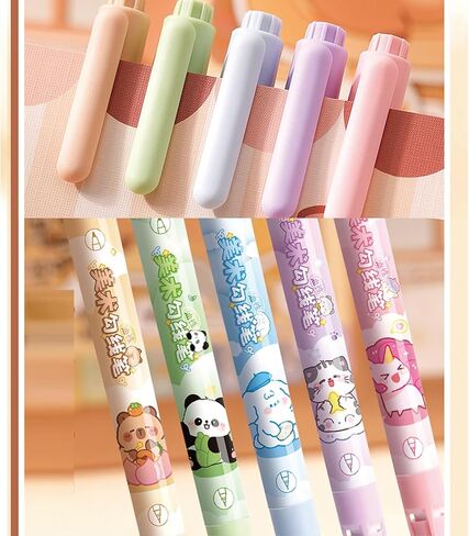 10 Pcs Cute Black Ink Drawing Pens Cartoon Animal Dual Tip Art Pens Fineliner Ink Pen Waterproof Markers Pen for Kids Adult Sketching Craft Art Supplies (Animal) in Saudi Arabia