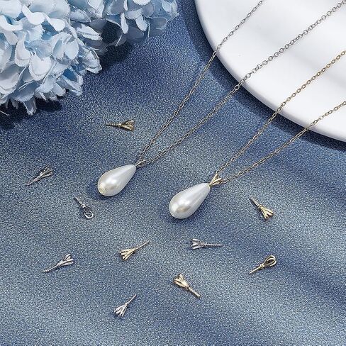 6pcs y قلادة الموصل 925 sterling سيلف الفضة وضع المسمار البلاغ بيتر بيب الكفالات لبرمجة الأحجار الكريمة لصنع المجوهرات: 4x1.5mm in Saudi Arabia