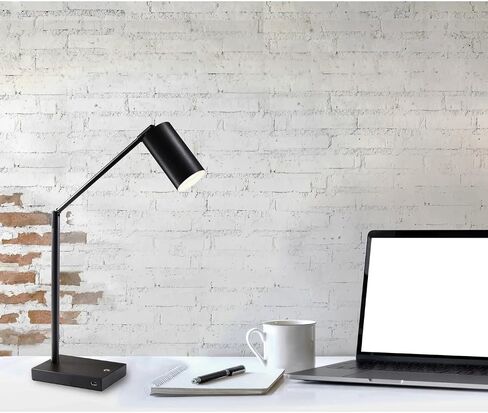 Adesso 4274-01 Colby LED Desk Lamp, 15.5-32.5 in., 9W Integrated LED, Black Painted Metal Finish, 1 Table Lamp in Saudi Arabia