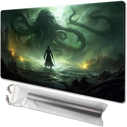 MTG Playmat Size 24x14in Free Storage Bags Non-Slip Backing, Ideal for Card Game Enthusiasts TCG Playmat Mouse Pad (Galaxy Fantasy-No Deck) in Kuwait