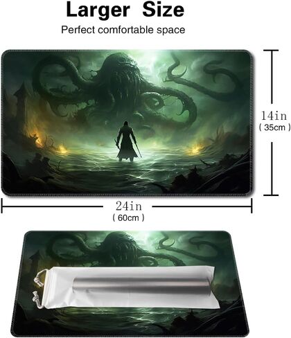 MTG Playmat Size 24x14in Free Storage Bags Non-Slip Backing, Ideal for Card Game Enthusiasts TCG Playmat Mouse Pad (Galaxy Fantasy-No Deck) in Kuwait